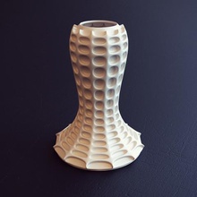 web Kunst Dekor einzigartig abstract webshocker vase 3d print model - Mito3D