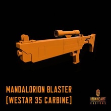 webstar 35 Mandalorianer Blaster 3d print model - Mito3D