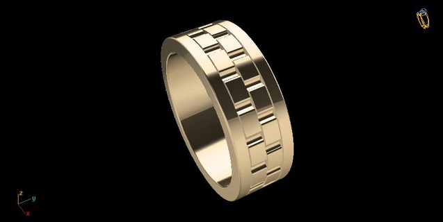 Boda banda 9 anillos compromiso 3d print model - Mito3D