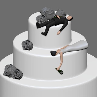 mariage gâteau topper 7 spécial Madame ornement fête l'amour couple toppers 3d print model - Mito3D