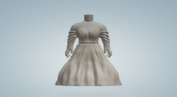 mariage robe 013 funko pop 3d print model - Mito3D