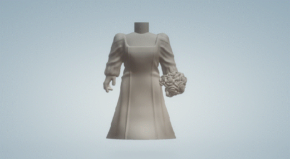 düğün elbise 015 Funko pop 3d print model - Mito3D