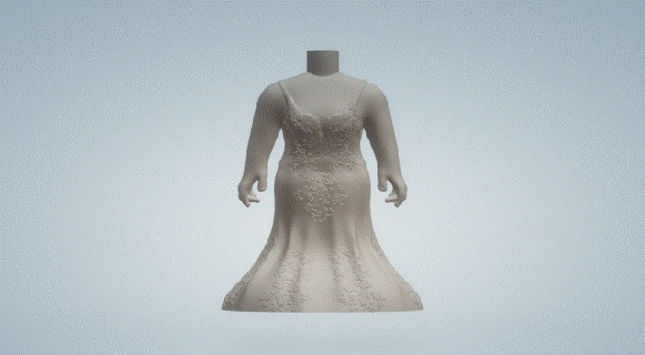 mariage robe 023 funko pop 3d print model - Mito3D