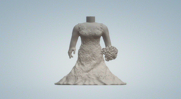 Hochzeit Kleid 027 funko Pop 3d print model - Mito3D