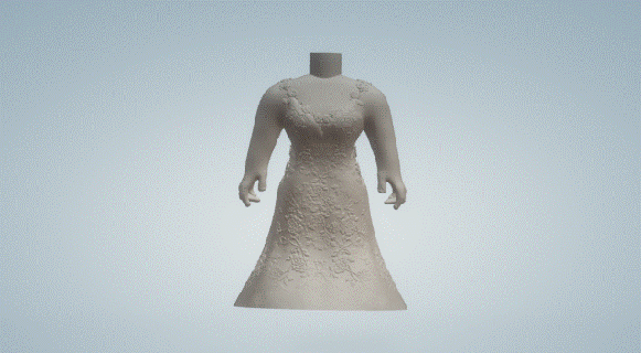 düğün elbise 042 Funko pop Sanat 3d print model - Mito3D