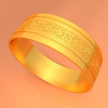 wedding gold ring ktwr01 jewelry circle pattern round circular 3d printable model prototyping jewellery stl ktkaraj printing 3d print model - Mito3D