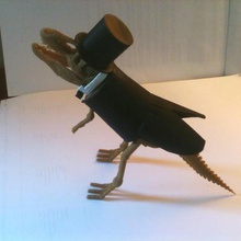 tenue de mariage rex art l'art interactif tux jouet haut bal formel dinosaure liège gâteau toppe 3d print model - Mito3D