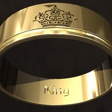 wedding ring jewelry 3d print model - Mito3D