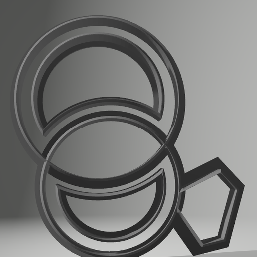 Casamento anel joalheria argolas 3D print model - Mito3D