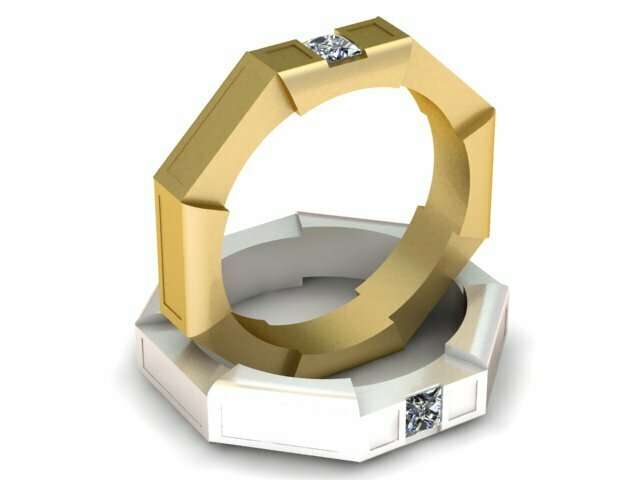 wedding ring 3d model cults printable 3D print model - Mito3D