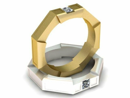 Hochzeit Ring 3d Modell Kulte druckbar 3d print model - Mito3D