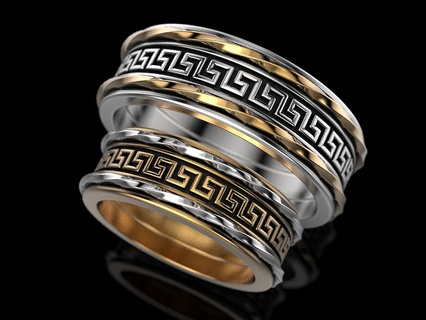 nozze squillare 46 gioielleria Stampa 3dprinted stampabile anelli design gioiello d'oro moda stampa oro prototipazione argento 3d print model - Mito3D