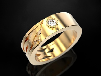 mariage bague 58 bijoux impression 3dprinted imprimable anneaux conception bijou d'or mode or prototypage argent 3d print model - Mito3D