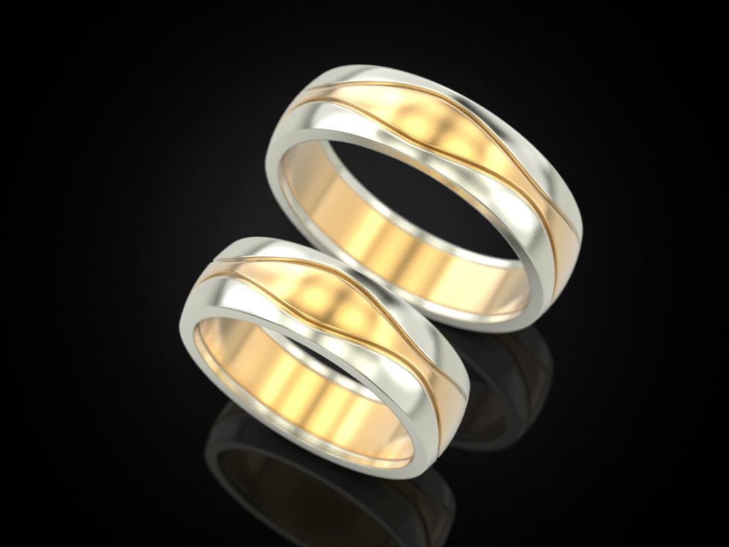nozze squillare 79 gioielleria Stampa 3dprinted stampabile anelli design gioiello d'oro stampa oro argento pneumatico Filo modello eccezionale gruppo musicale 3D print model - Mito3D