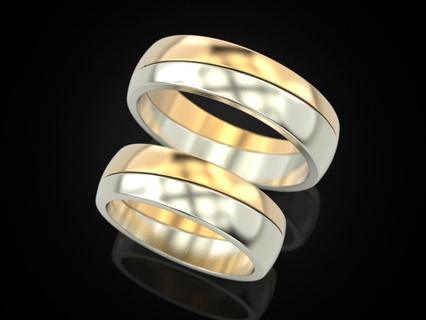 mariage bague 81 bijoux impression 3dprinted imprimable anneaux conception bijou d'or or argent pneu bande roulement modèle impressionnant 3d print model - Mito3D