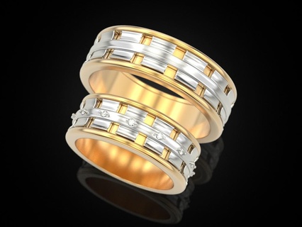 nozze squillare 82 gioielleria Stampa 3dprinted stampabile anelli design gioiello d'oro stampa oro argento pneumatico Filo modello eccezionale gruppo musicale 3d print model - Mito3D