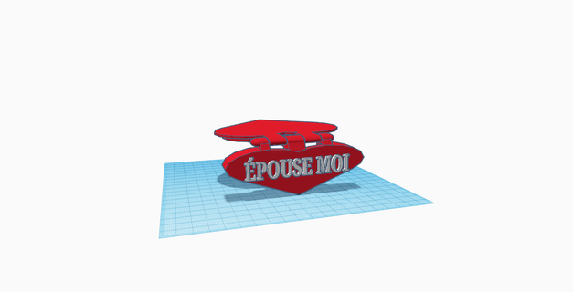 Boda anillo caja 3d print model - Mito3D