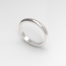Boda anillo cinta borde 50 joyería joya Alianza prisa Arte circulo anillos oro fundición cera 3d print model - Mito3D