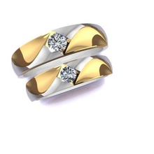 les anneaux de mariage bijoux gratuit 3d print model - Mito3D