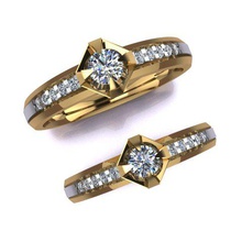 wedding rings jewelry free 3d print model - Mito3D