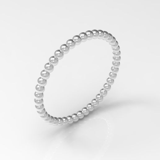 Casamento argolas pérola círculo tamanhos joalheria anel aliança banda jóia fita pressa arte jóias ouro elenco cera 3D print model - Mito3D