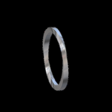 Casamento argolas torção quadrado joalheria anel aliança fita arte jóia jóias círculo ouro elenco cera 3d print model - Mito3D
