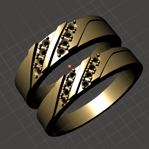 wedding rings bands jewelry jewellery alliances 3D print model - Mito3D
