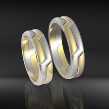 matrimonio sennit costruttore anelli gioielli gioiello grande amore goldy di sesso femminile maschio moda la sterlina stampabile metallizzato construcor disco platino argento oro anello 3d print model - Mito3D