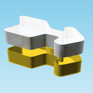 wedge tailed seta nestable caixa v1 3d print model - Mito3D