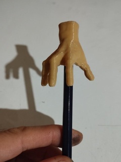 wednesday - pencil fingers merlina merlin finger school supplies personalized 3d print model - Mito3D