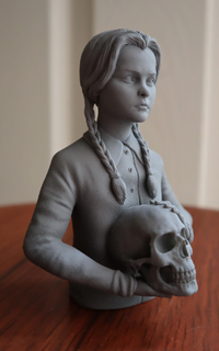 mercoledì Addams arte 3d print model - Mito3D