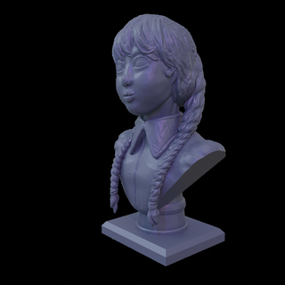 feira Addams fracasso estátua esculpir modelo filme tv mostrar arte gótico senhora menina 3d print model - Mito3D
