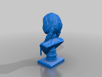 Çarşamba Addams heykel Sanat 3d print model - Mito3D