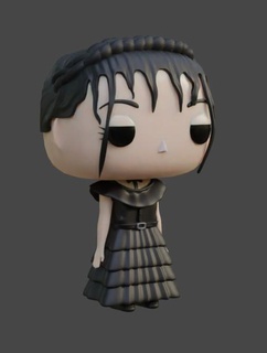 Mercredi Merlin Addams funko pop Danse robe scène sanglant Marie horreur Netflix 3d print model - Mito3D