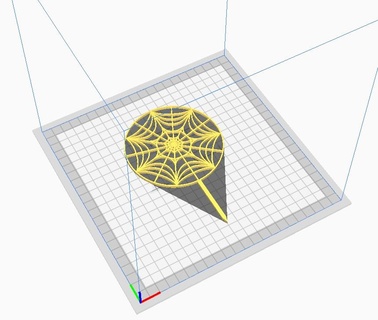 miércoles araña web esmerejón miércoles web 3d print model - Mito3D