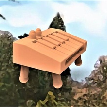 weebls sorprendente cavallo pianoforte arte mini scansioni repliche 3d print model - Mito3D