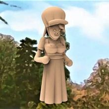 weebls sorprendente cavallo donna arte divertimento mini miniatura scultura weebl sculture 3d print model - Mito3D