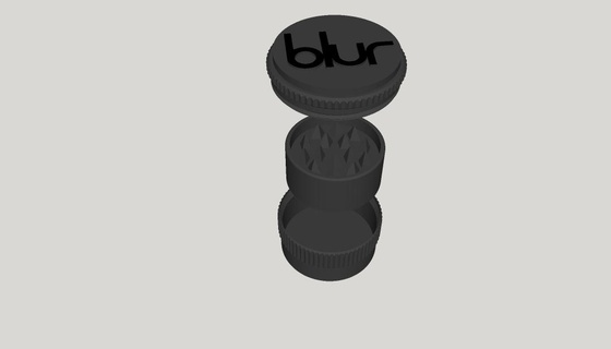 weed blur grinder thread - grinder grinder weed blur grinder  3d print model - Mito3D