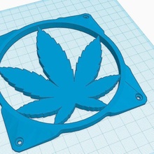 weed fan cover 120mm 3d print model - Mito3D