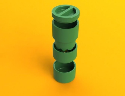weed grinder cannabis picador maria ganja 3d print model - Mito3D