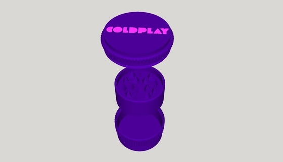 weed grinder coldplay wire - 3d print model - Mito3D