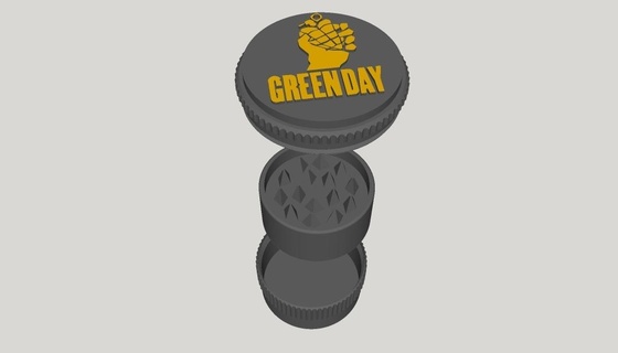 weed grinder green day wire - 3d print model - Mito3D