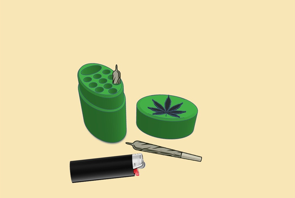 weedbox comune sacchetto erba fumare pentola fumo mariushana curiosare cane divertimento 3d print model - Mito3D