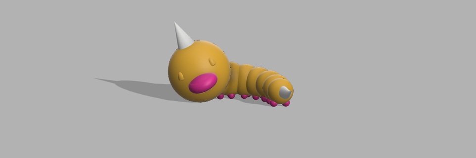 beedle Arte pokemon modelo coleccionable gusano cifras 3d print model - Mito3D