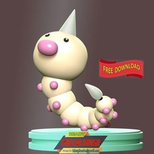 weedle - pokemon 3d print model - Mito3D