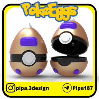 beedle Pascua Resurrección huevo pokebolas pokemon pokebola golosinas 3d print model - Mito3D