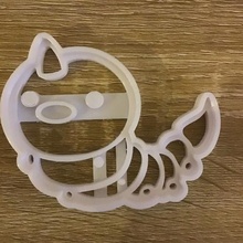 weedle pokemon cookie cutter cookies cortador de galetas kawai 3d print model - Mito3D