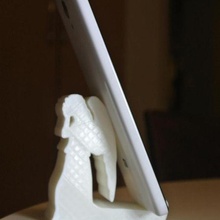 weeping angel phone stand gadget mobile 3d print model - Mito3D