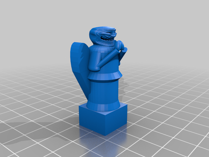 weeping troll statue lego toy 3d print model - Mito3D