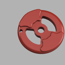 weight keychain 3d print model - Mito3D